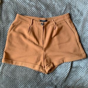 Burnt Orange High Waisted Shorts